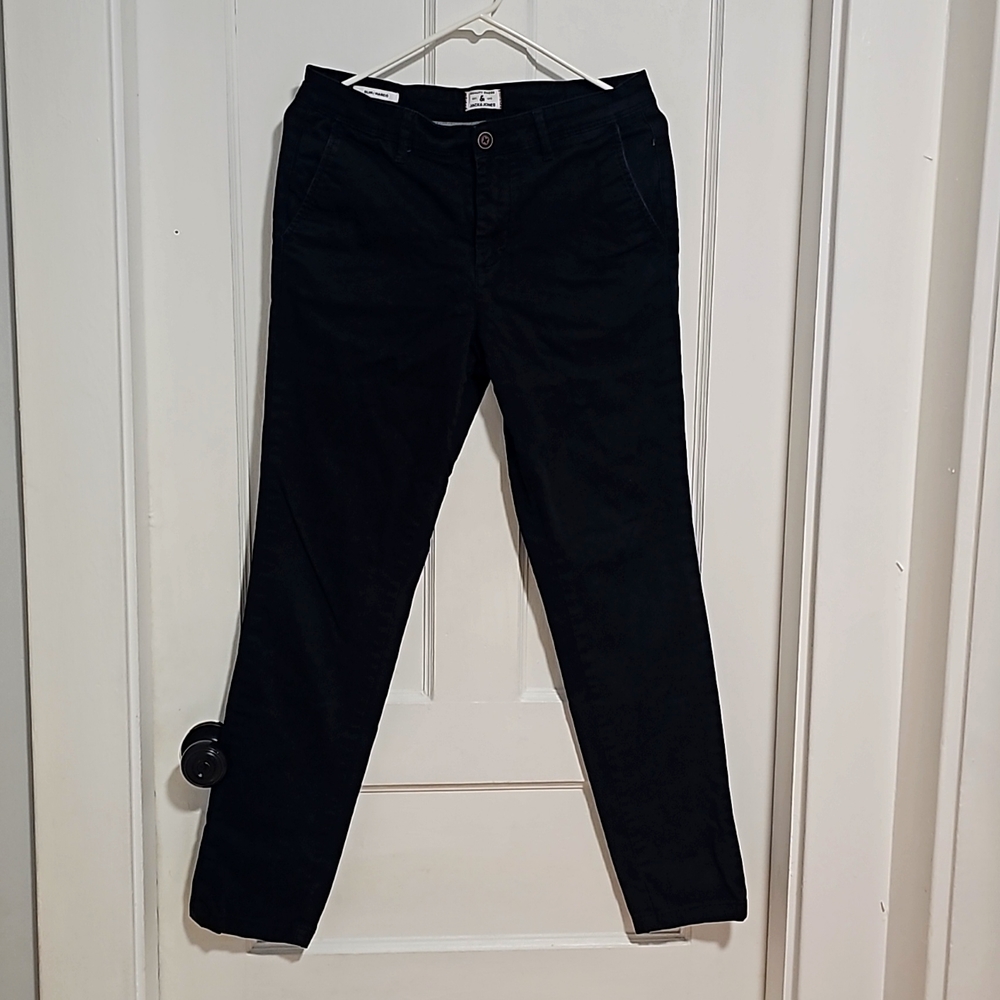 Jack & Jones Chino Pants - Slim Fit 30W32L - Black